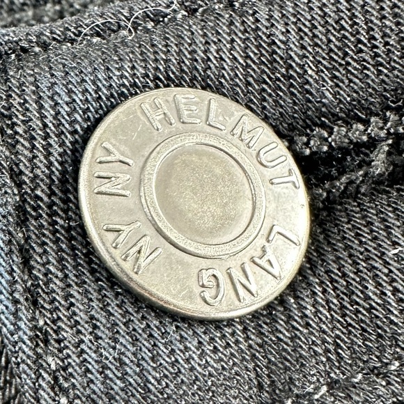 Helmut Lang Black Jeans Sz 26 Stretch Denim Pants Skinny Fit Full Length - Picture 3 of 12